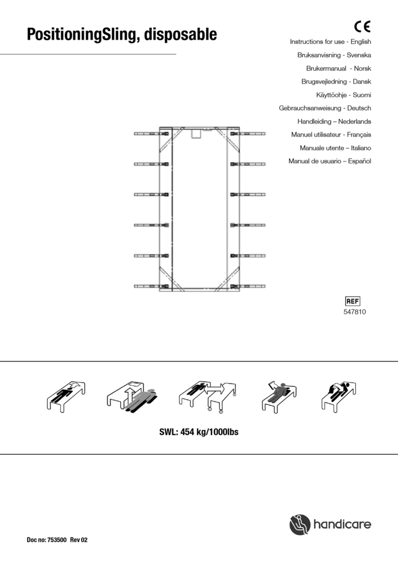 Handicare PositioningSling User manual