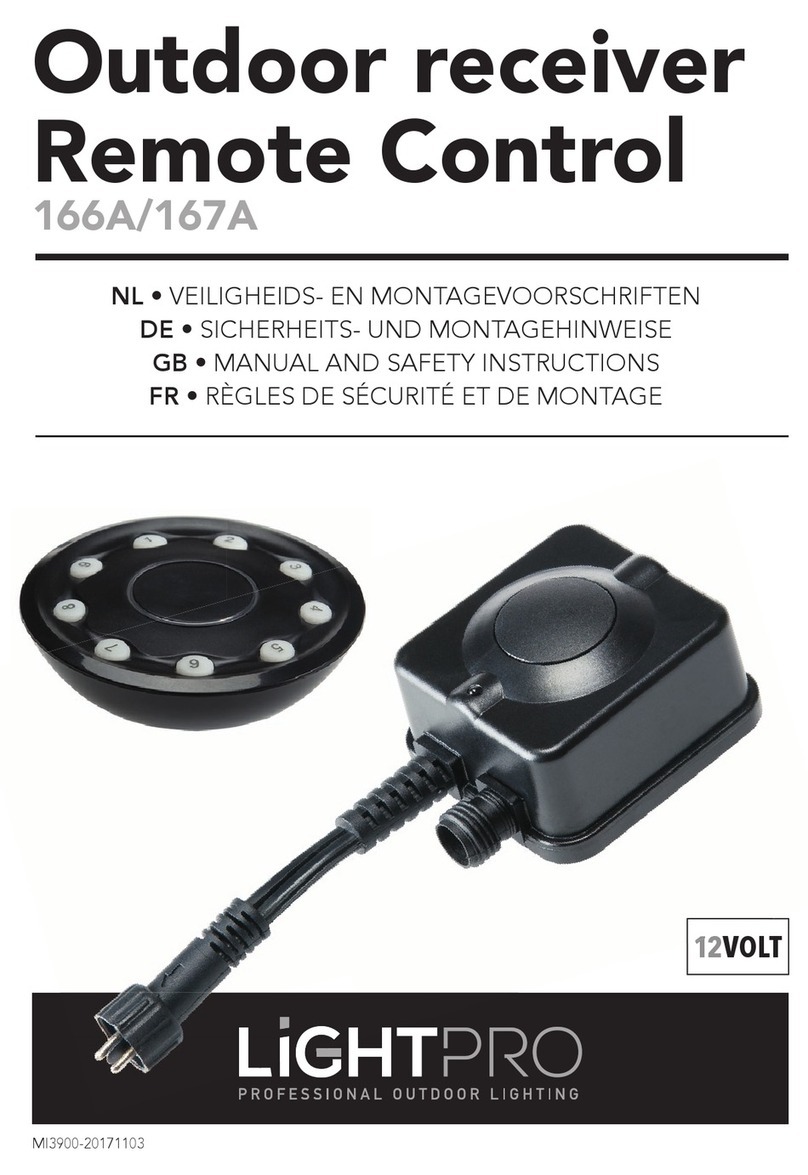 LightPro 166A Manual and safety instructions