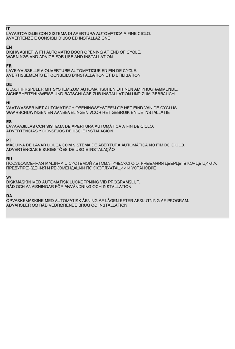 Smeg lvs367sx Installation and operating instructions