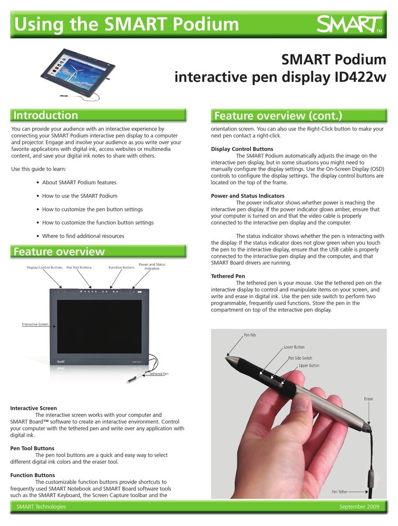 SMART Podium ID422w User manual