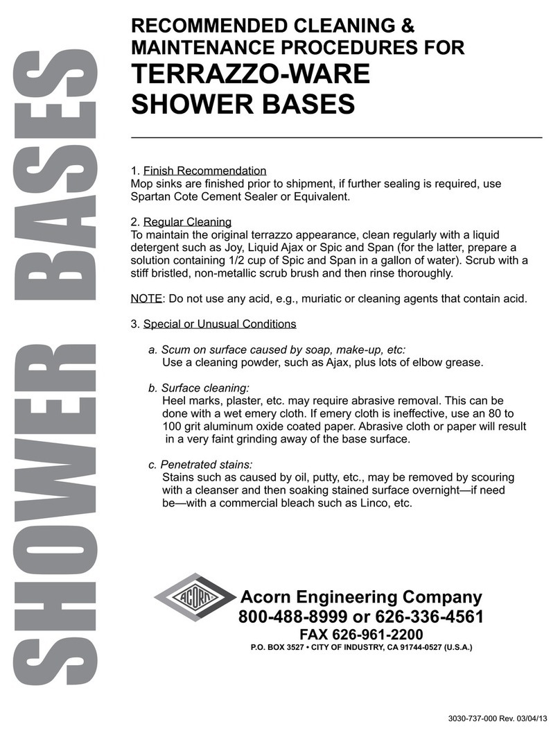 Acorn TERRAZZO-WARE Series Configuration guide