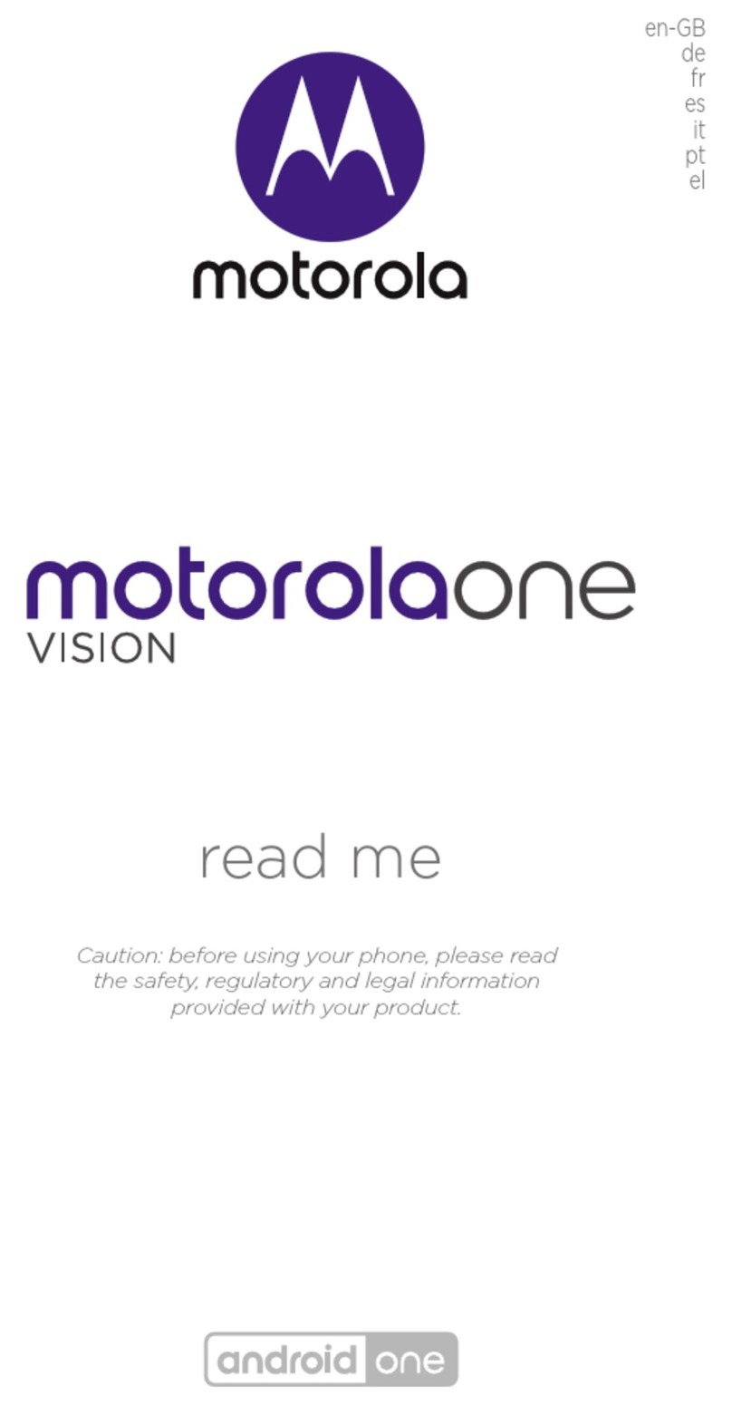 Motorola ONE VISION Instruction sheet