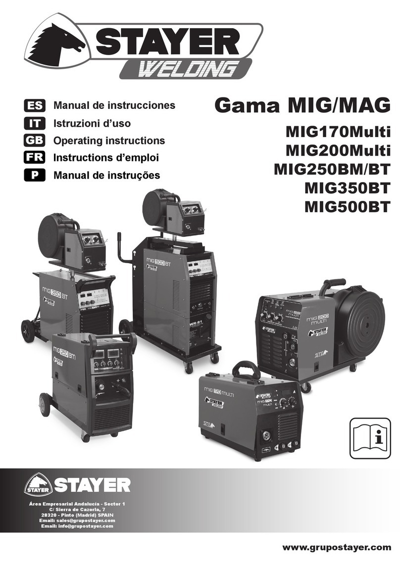 STAYER WELDING MIG Series operating instructions
