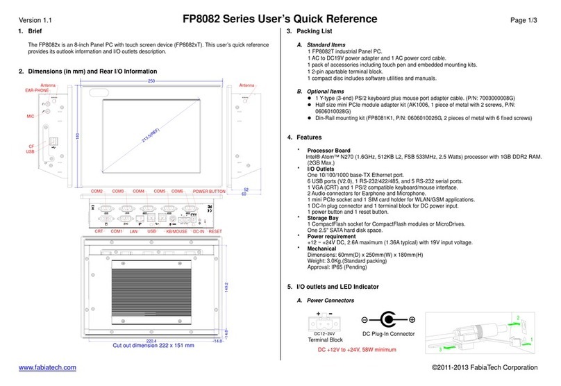FabiaTech FP8082 Series User manual