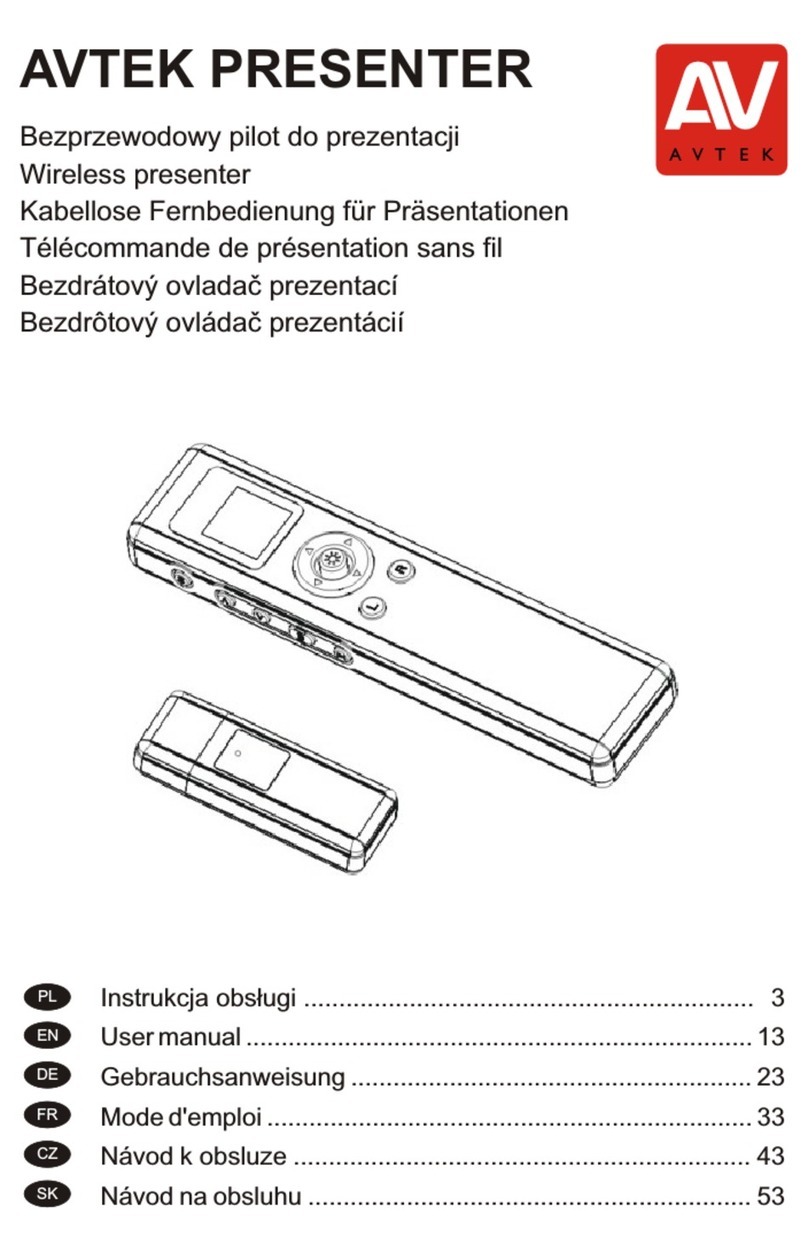 Avtek PRESENTER user manual