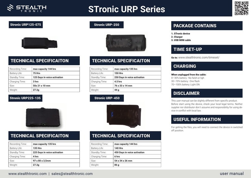 Stealth Tronic STronic URP Series user manual