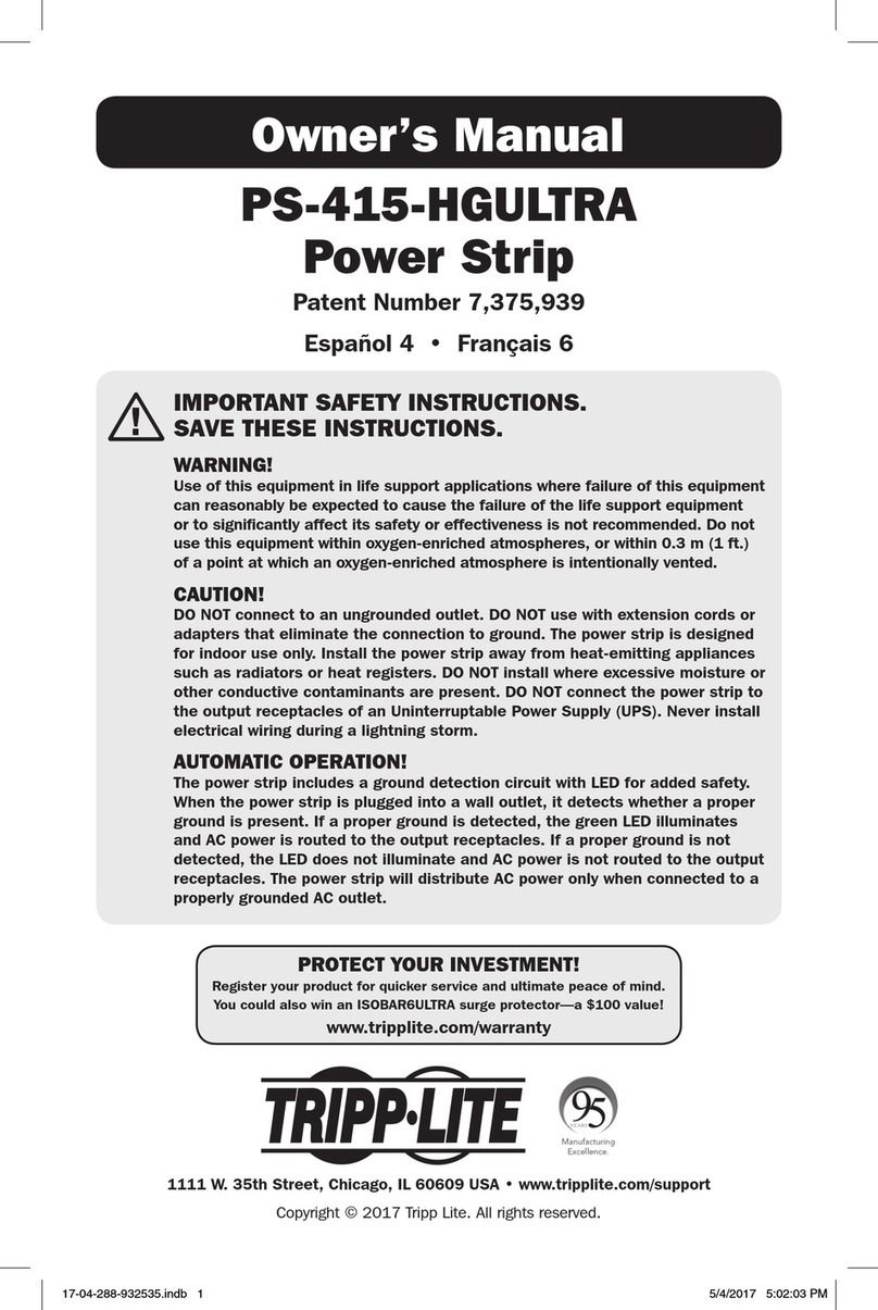 Tripp Lite PS-415-HGULTRA User manual