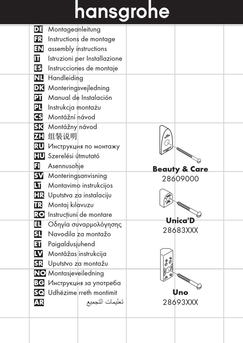 Hans Grohe Unica'D 28683 Series Assembly instructions
