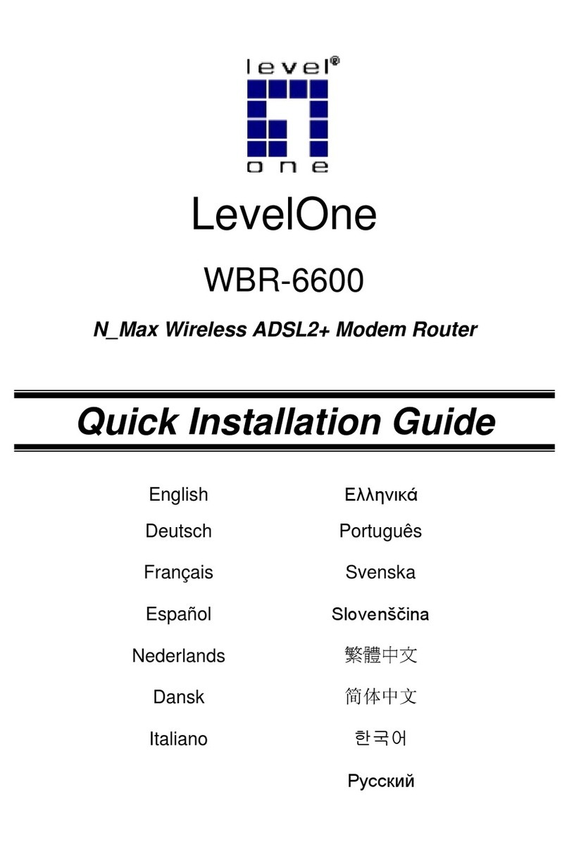 LevelOne WBR-6600 Quick installation guide