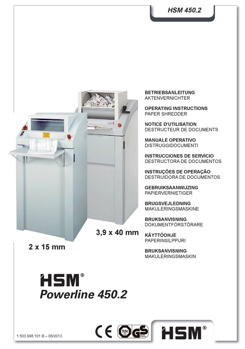 HSM Powerline 450.2 User manual