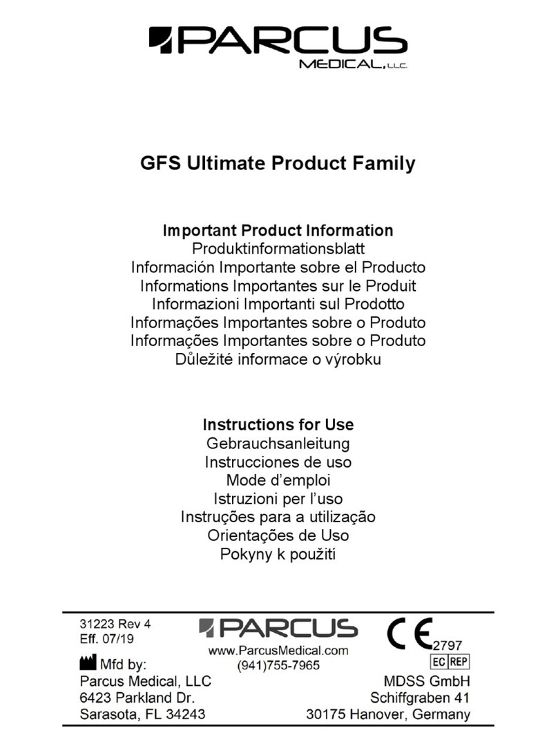 PARCUS MEDICAL GFS Ultimate Series Instructions for use