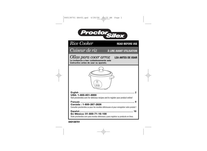 Proctor-Silex 37533 User manual