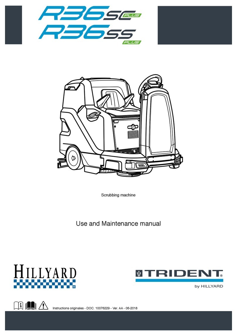 Hillyard TRIDENT R36 SC PLUS Use and maintenance manual