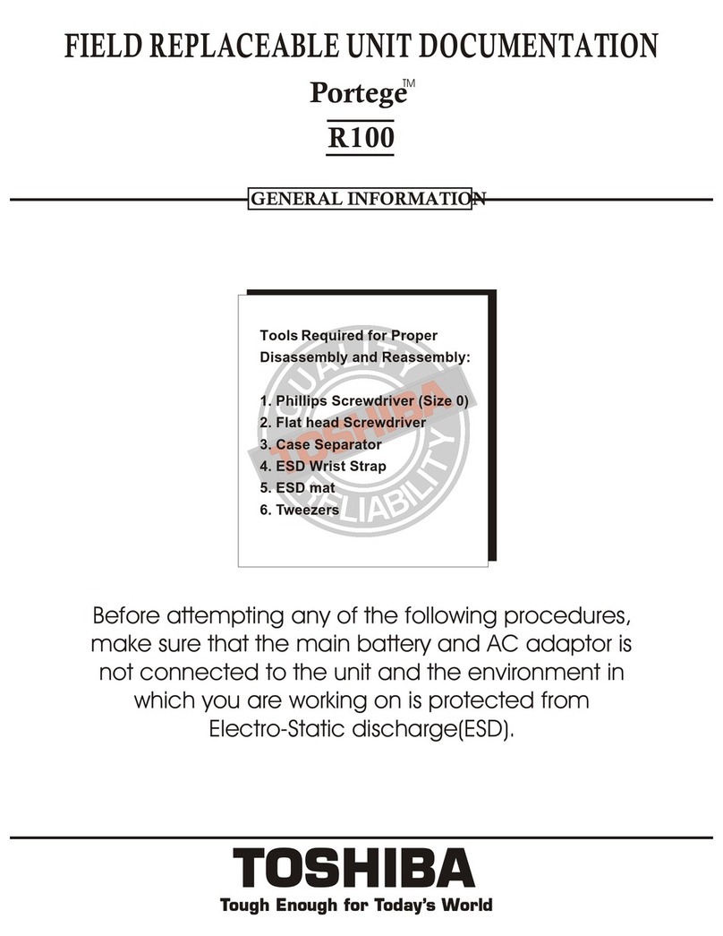 Toshiba Portege R100 Operator's manual