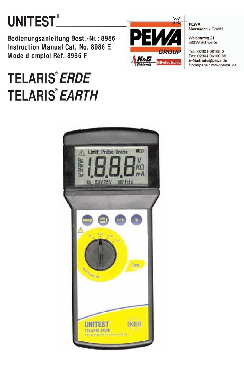 Unitest TELARIS EARTH User manual