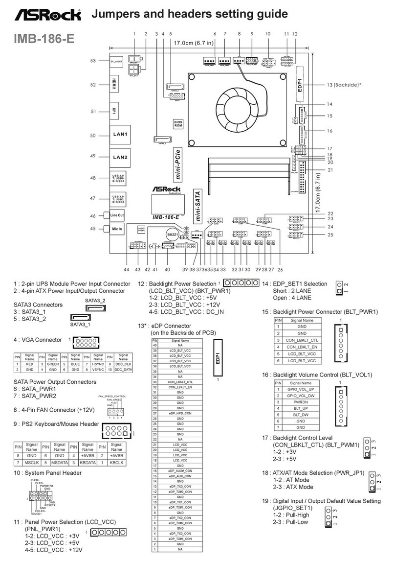 ASROCK IMB-186-E Settings guide