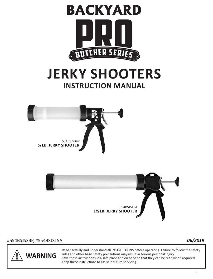 Backyard Pro Butcher Series instruction manual
