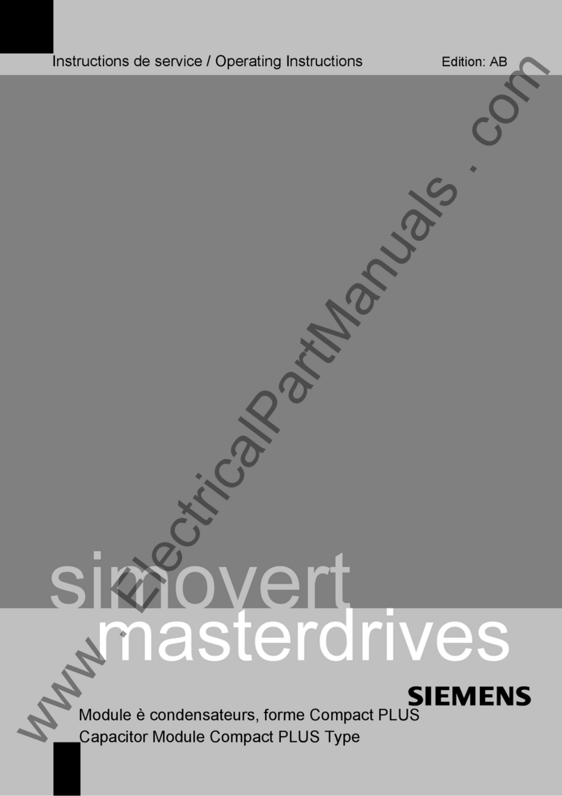 Siemens SIMOVERT MASTERDRIVES 6SE70 P Series manual