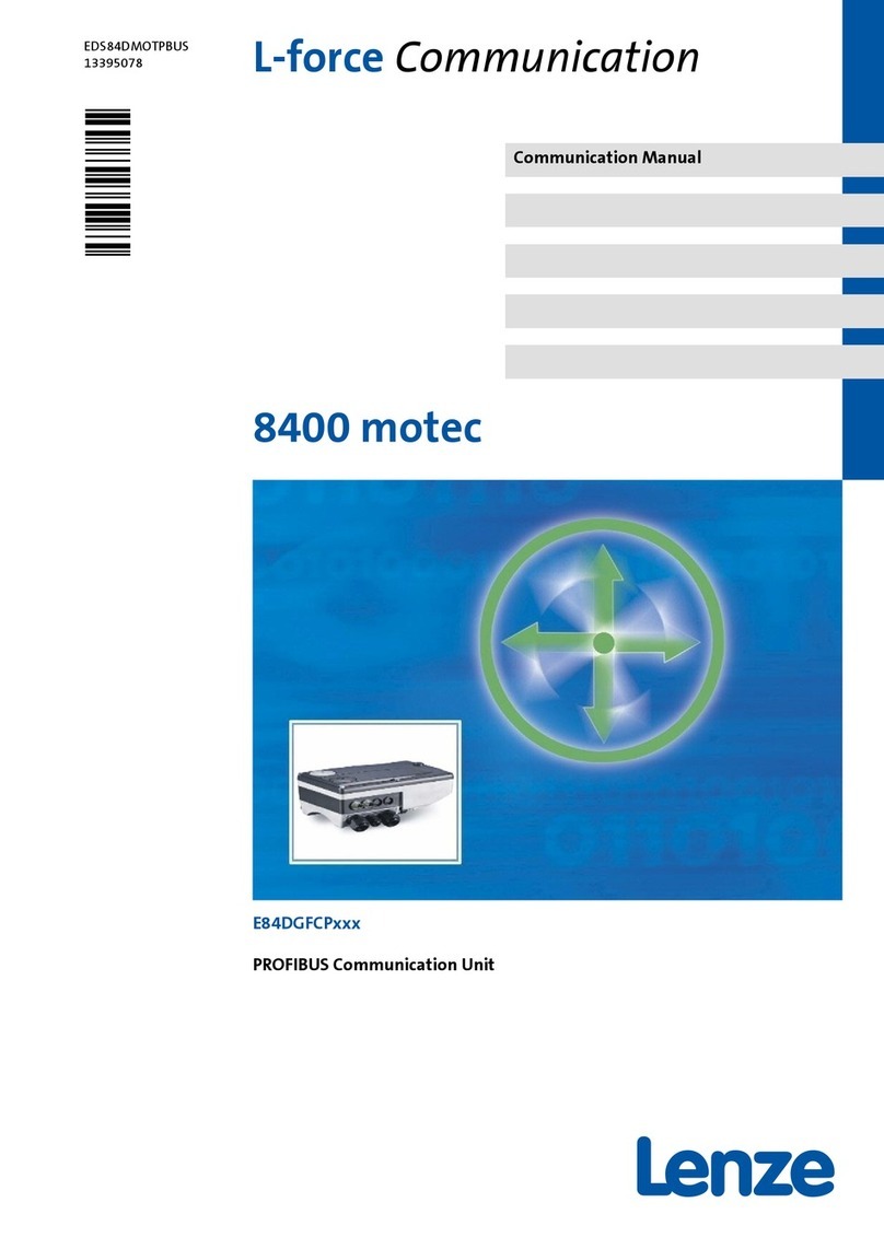 Lenze E84DGFCp Series Communications manual