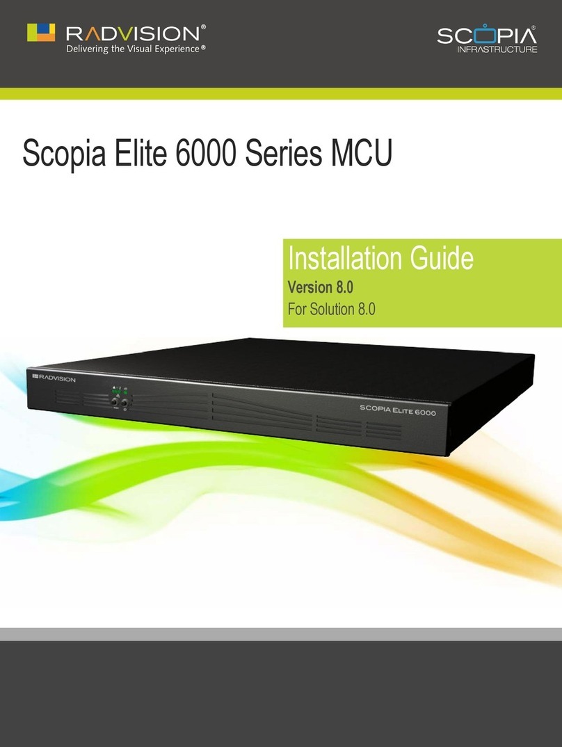 RADVision Scopia Elite 6000 Series installation guide RADVision Scopia Elite 6000 Series installation guide