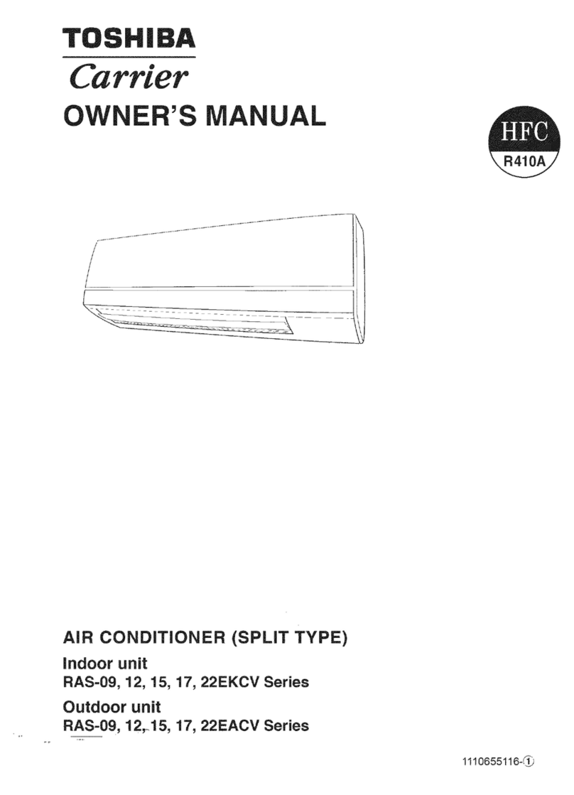 Toshiba RAS 17EKCV Series User manual