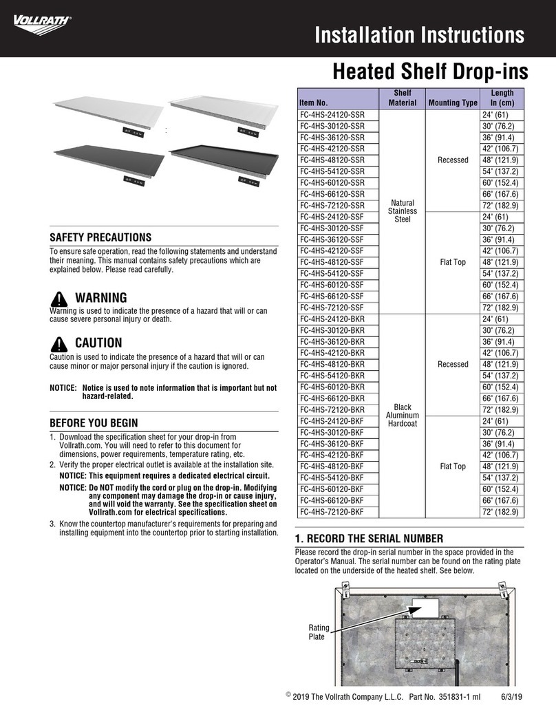 Vollrath FC-4HS-48120-SSR User manual