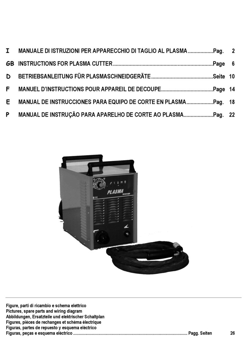 Elettro Plasma 165 instructions
