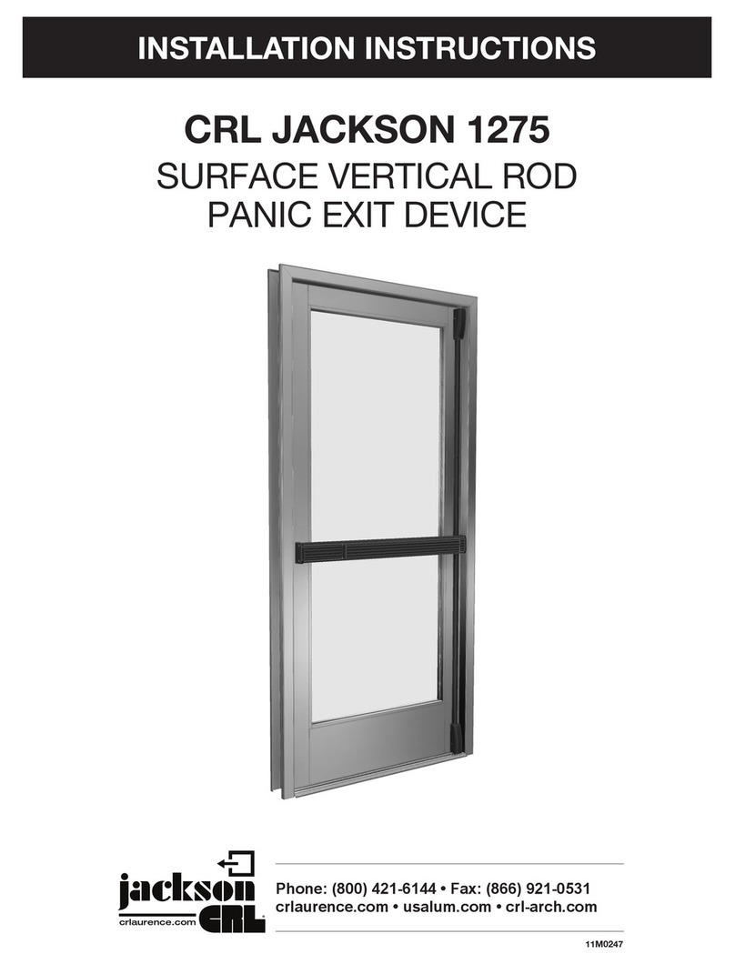 CRL JACKSON 1275 installation instructions