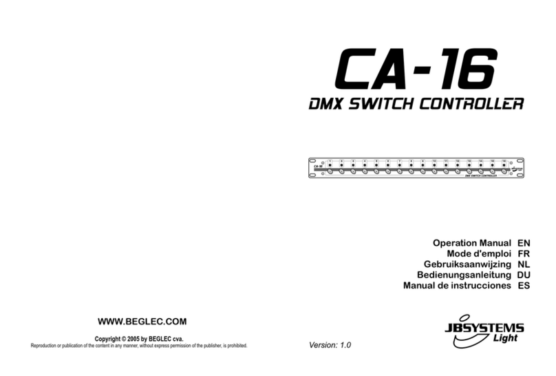 JB Systems Light CA-16 User manual