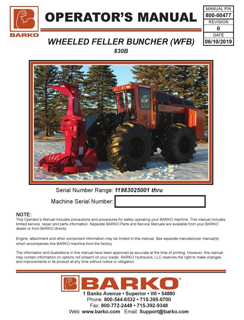 Barko 830B Operator's manual