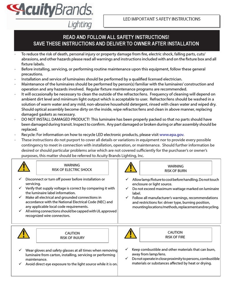 Acuity Brands Lighting Lithonia Lighting CSXW LED instructions Acuity Brands Lighting Lithonia Lighting CSXW LED instructions