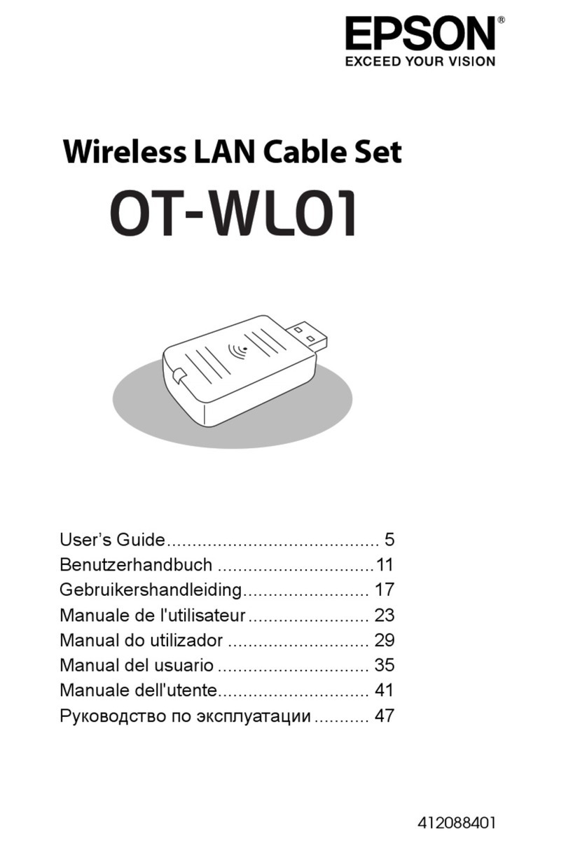 Epson OT-WL01 User manual Epson OT-WL01 User manual
