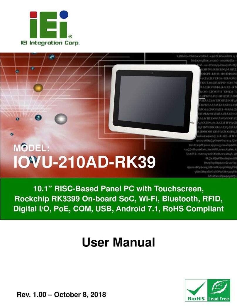 IEI Technology IOVU-210AD-RK39 user manual