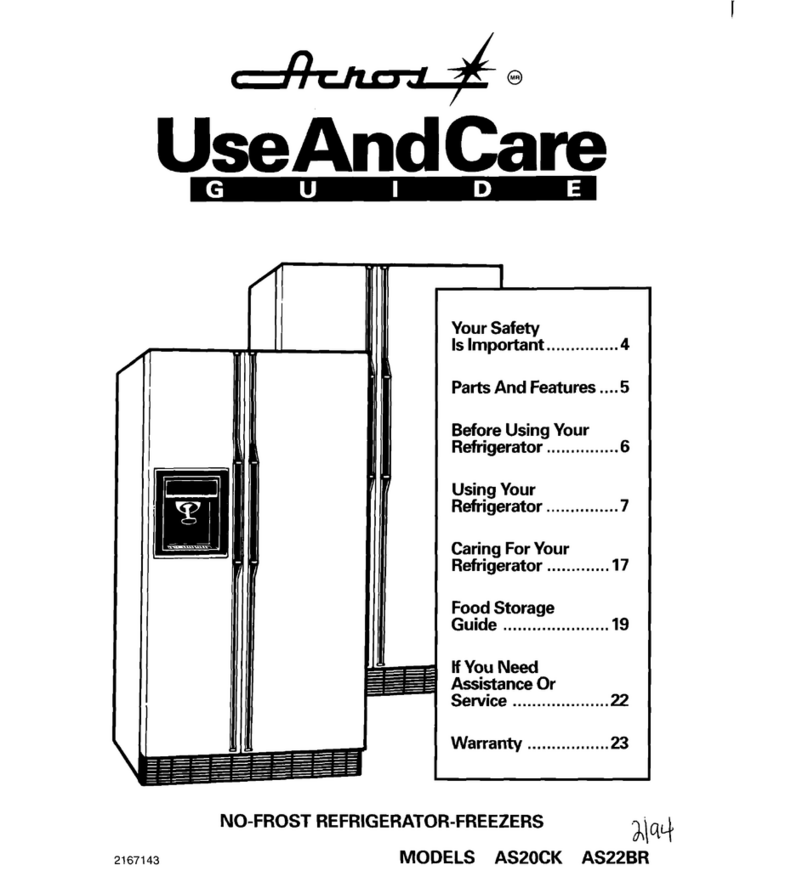 Acros AS20CK Use and care guide