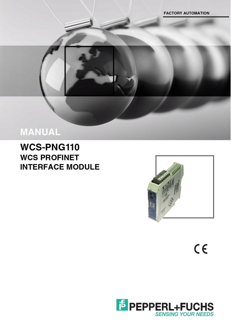 Pepperl+Fuchs WCS-PNG110 User manual Pepperl+Fuchs WCS-PNG110 User manual