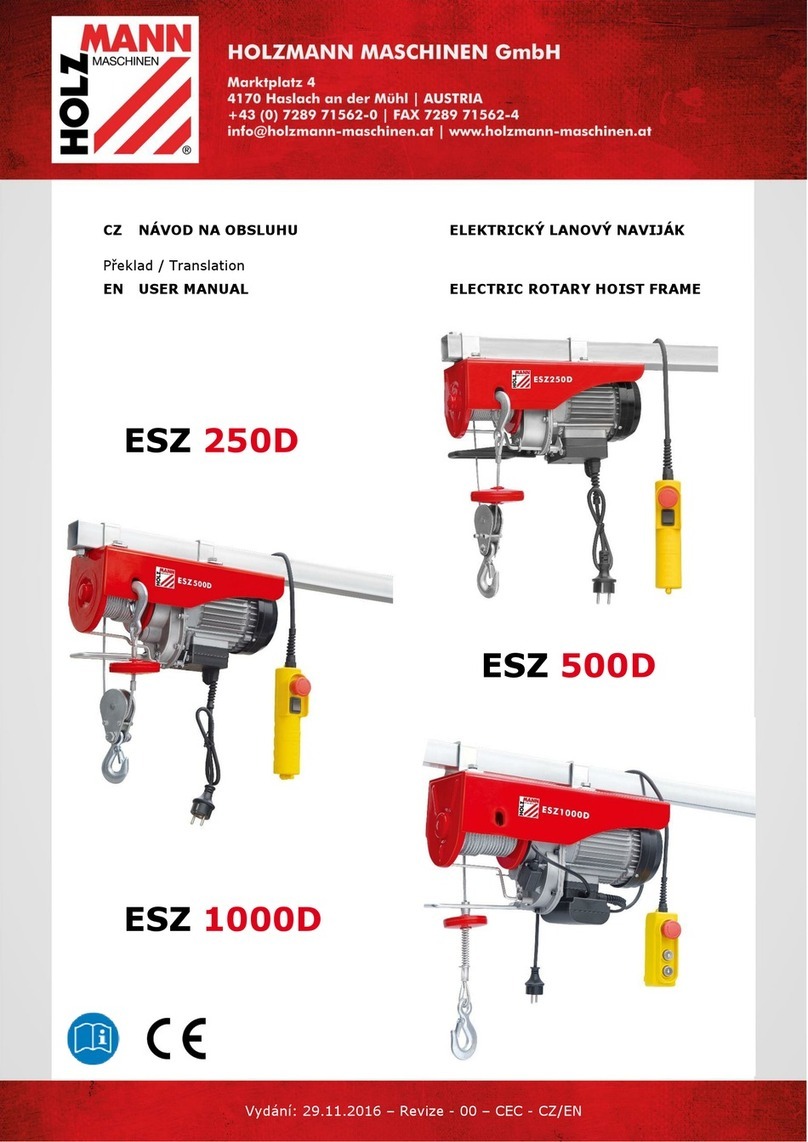 Holzmann ESZ 250D user manual