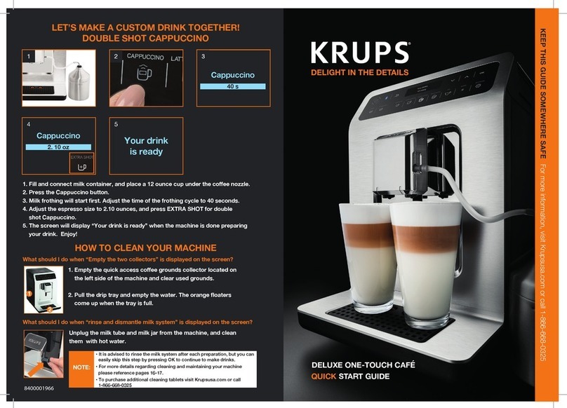 Krups Deluxe One-Touch Cafe User manual
