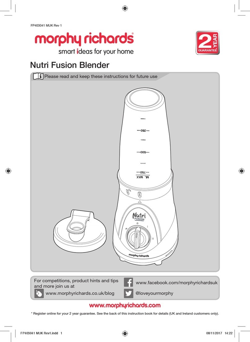 Morphy Richards Nutri Fusion manual