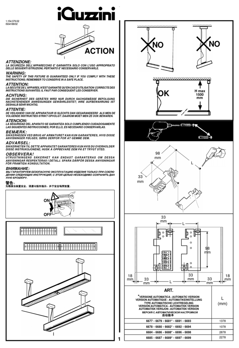 iGuzzini 6677 instruction sheet