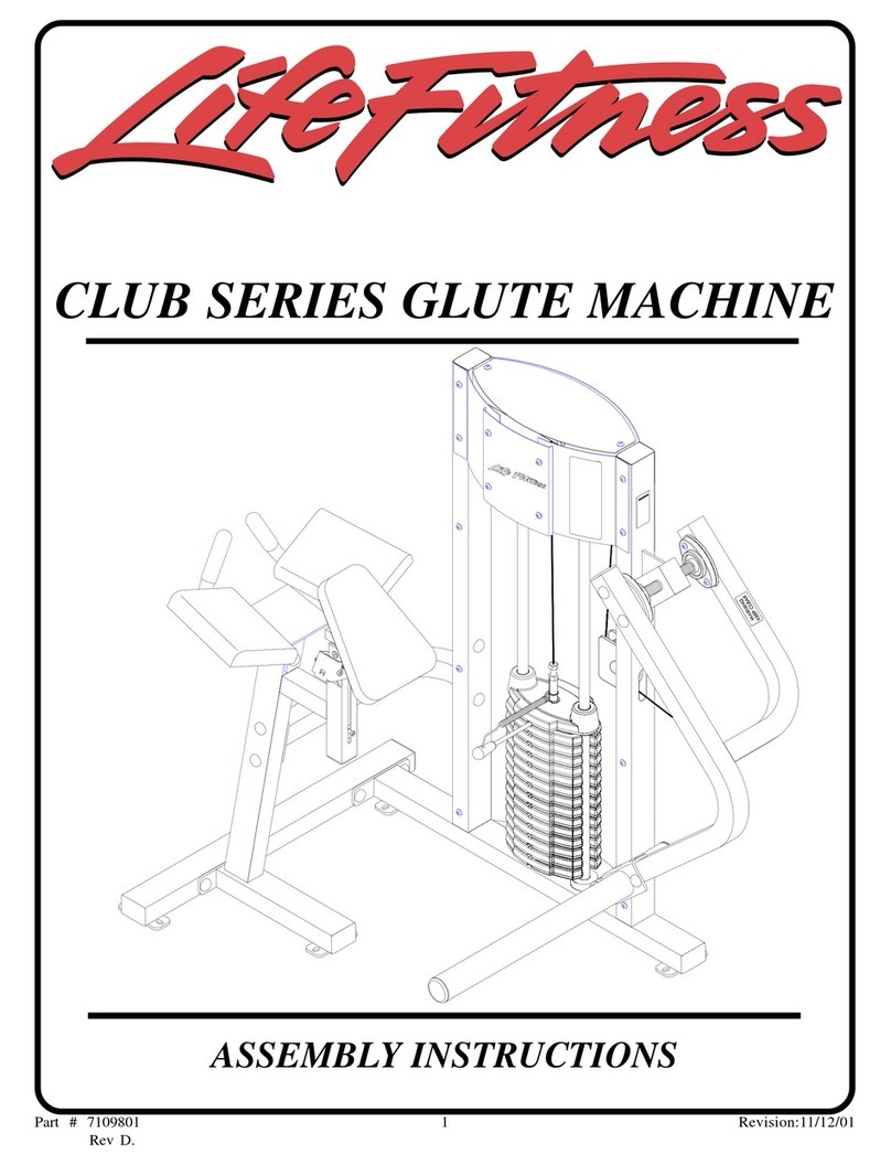Life Fitness Club Series Assembly instructions