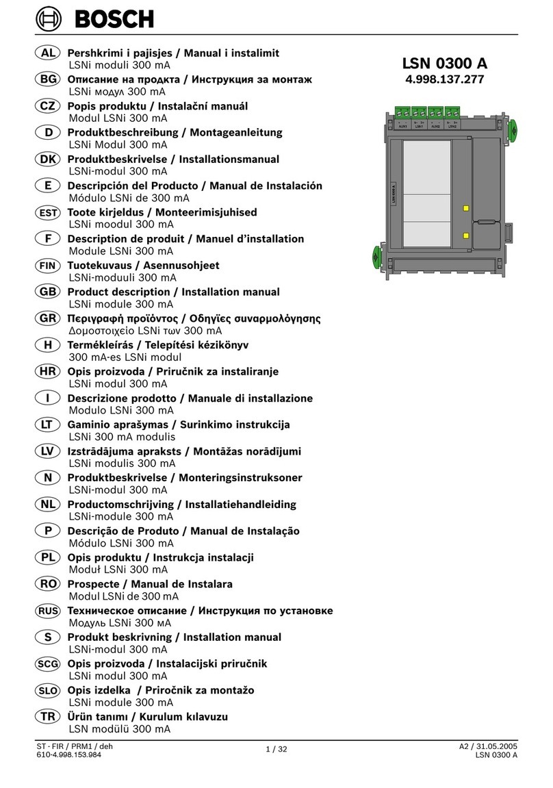 Bosch LSN 0300 A installation manual