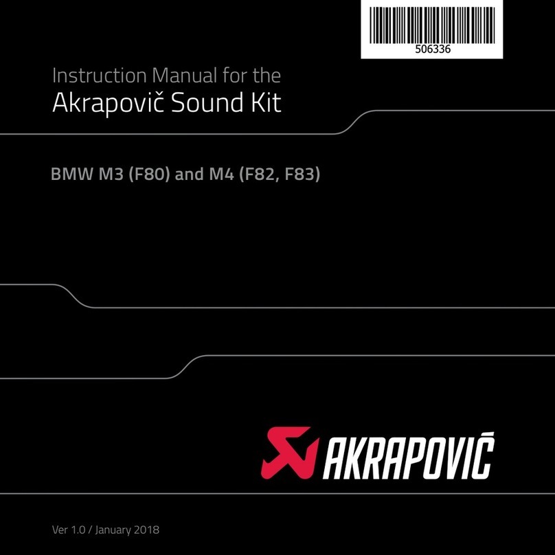 Akrapovic Sound Kit P-HF 1065 User manual
