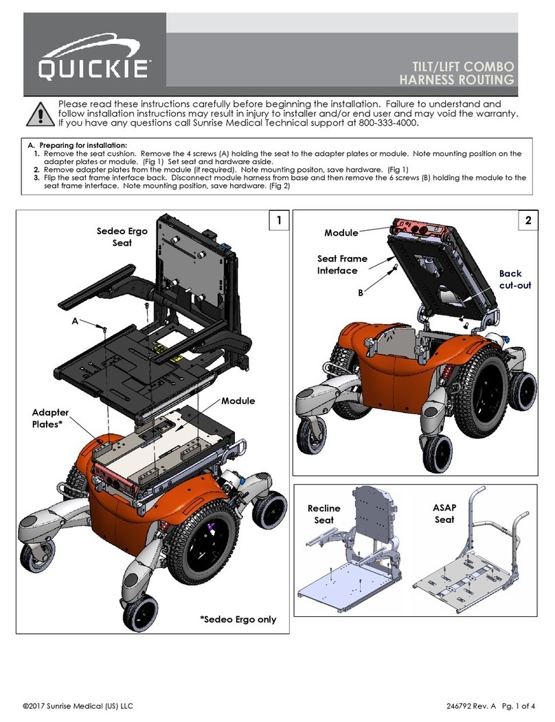 Sunrise Medical Quickie installation instructions