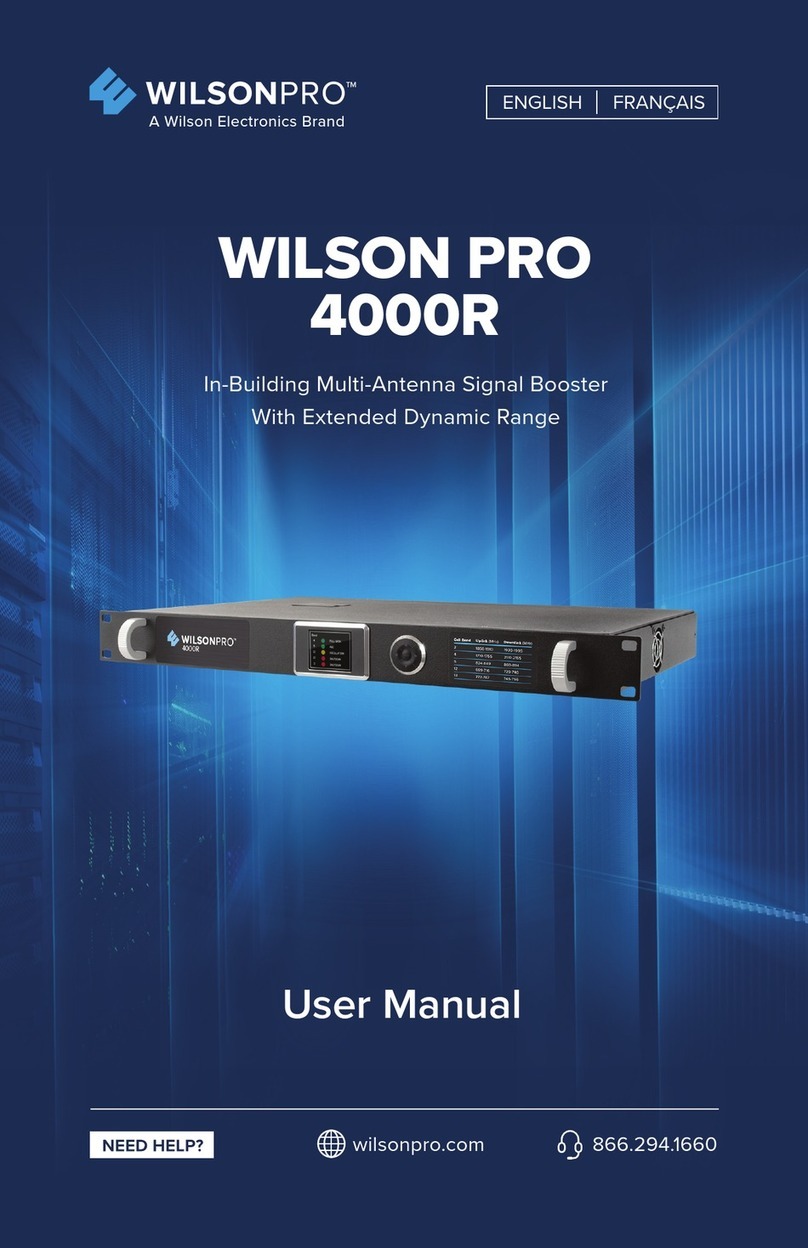 WILSON PRO 4000R User manual