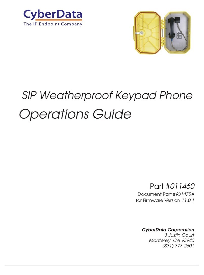 CyberData 011460 User manual