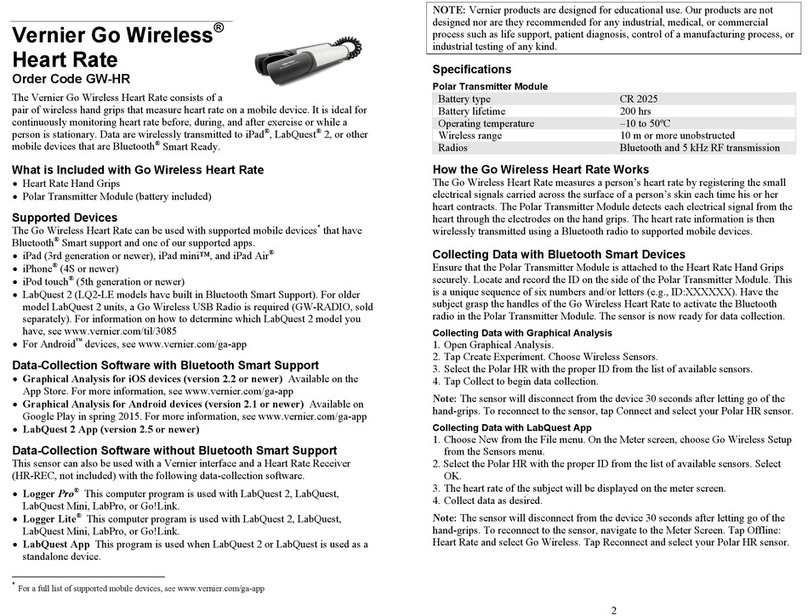 Vernier Go Wireless GW-HR quick start guide