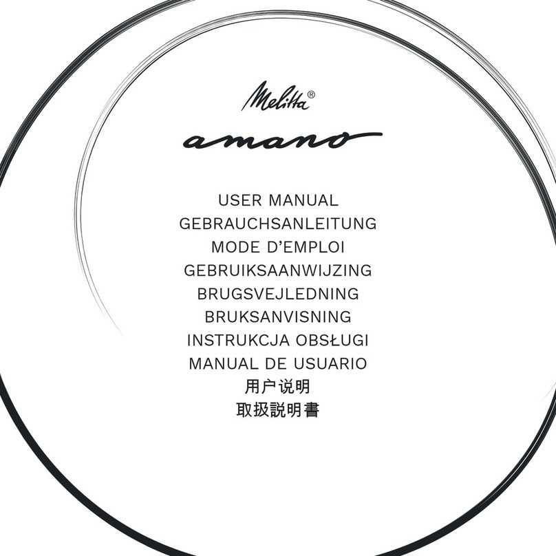 Melitta amano User manual