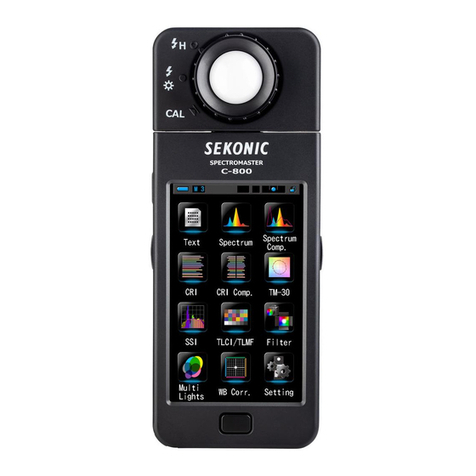 Sekonic SPECTROMASTER C-800 User manual