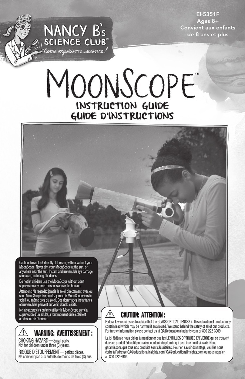 Educational Insights Nancy B's Science Club MoonScope Instruction guide