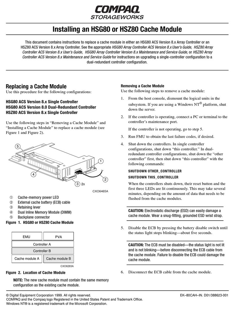 Compaq Storageworks HSG80 manual